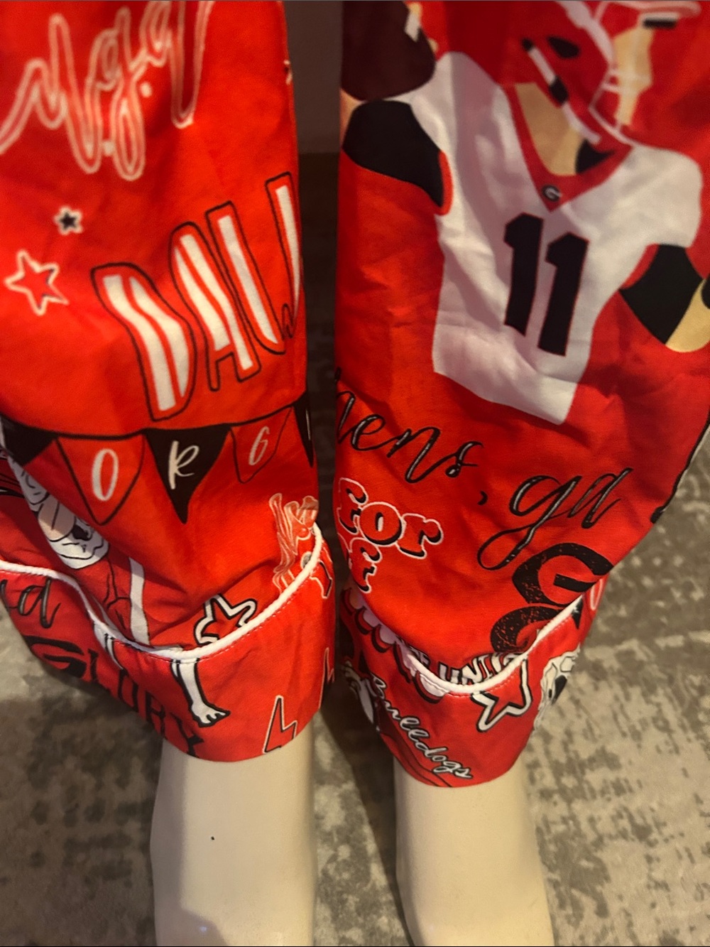 Georgia Bulldogs Red women’s Pajama Set - Collegiate Print - Picture 3 of 9